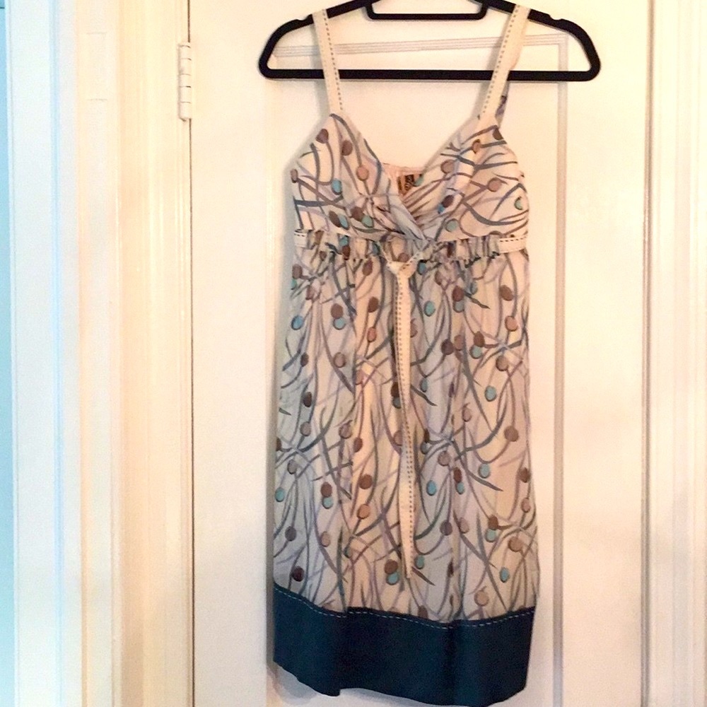BCBGMaxAzria Silk Chiffon Babydoll Sundress 2P EC!